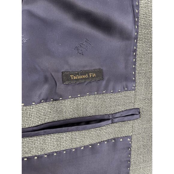 Jos A. Bank Reserve Olive Green 100% Wool Sport Coat/Blazer Size 42L - Picture 3 of 11